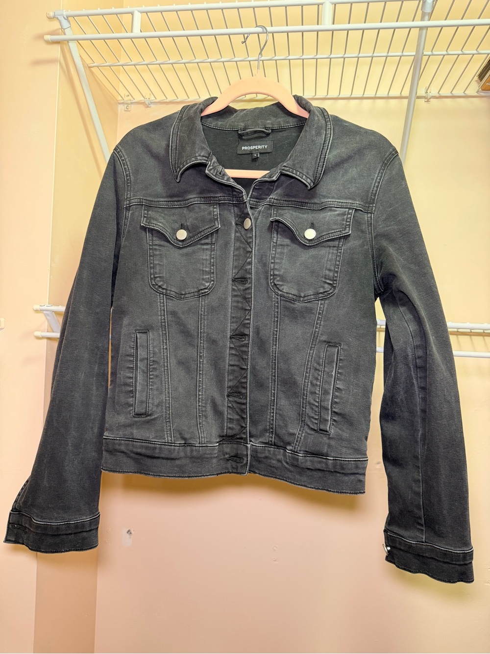 Prosperity Women's Black Denim Jean Jacket